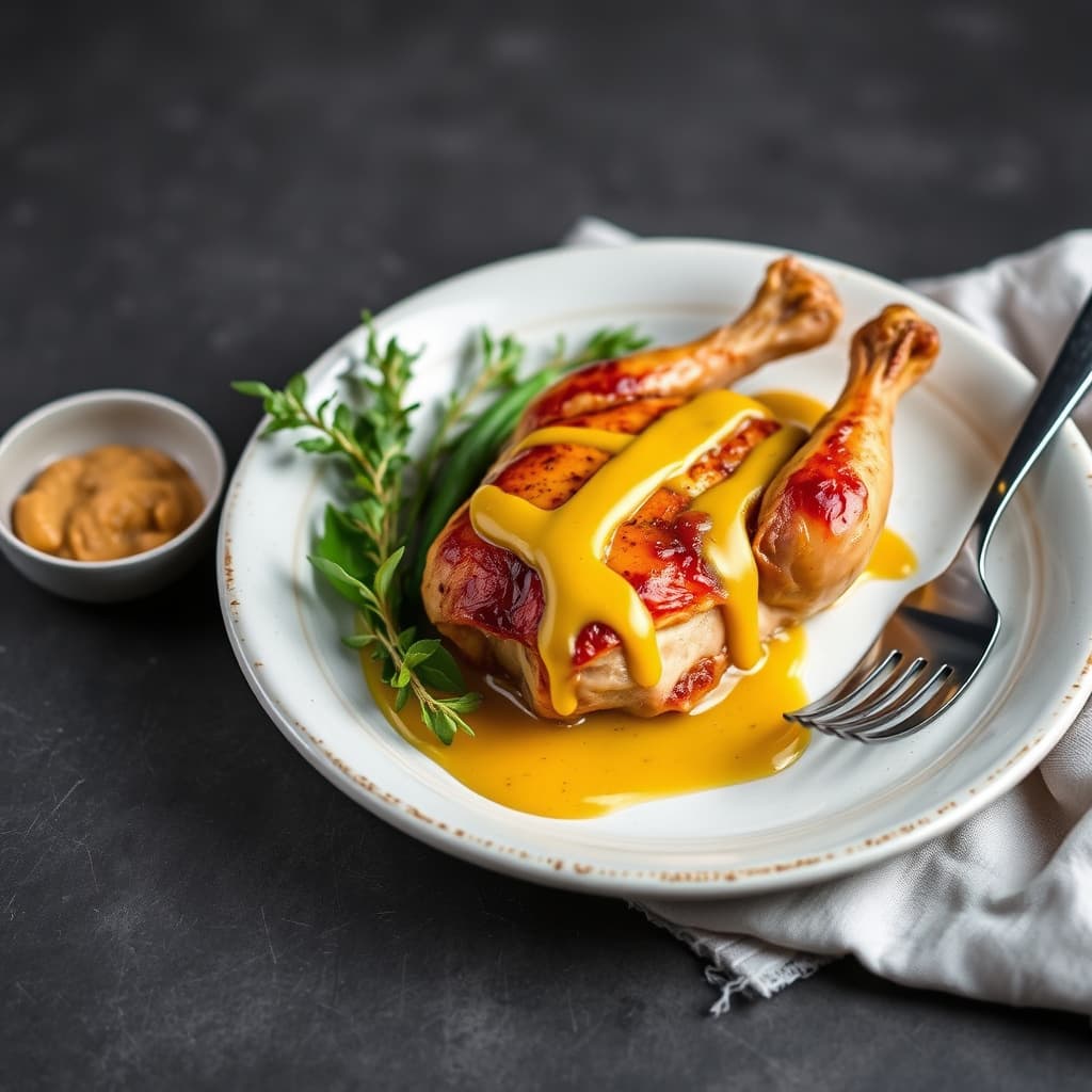 Poussin med sennep (Liten kylling med sennep)