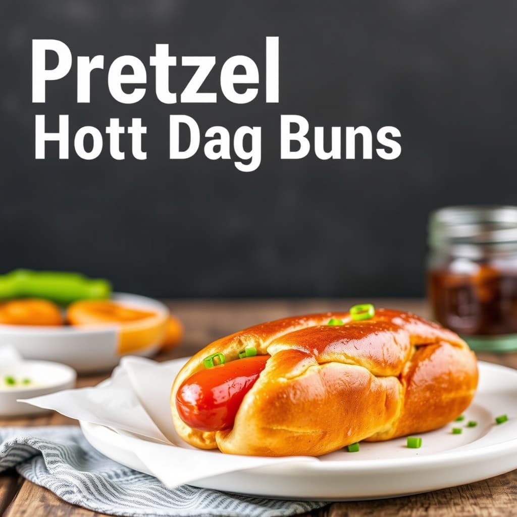 Pretzel hotdogbrød