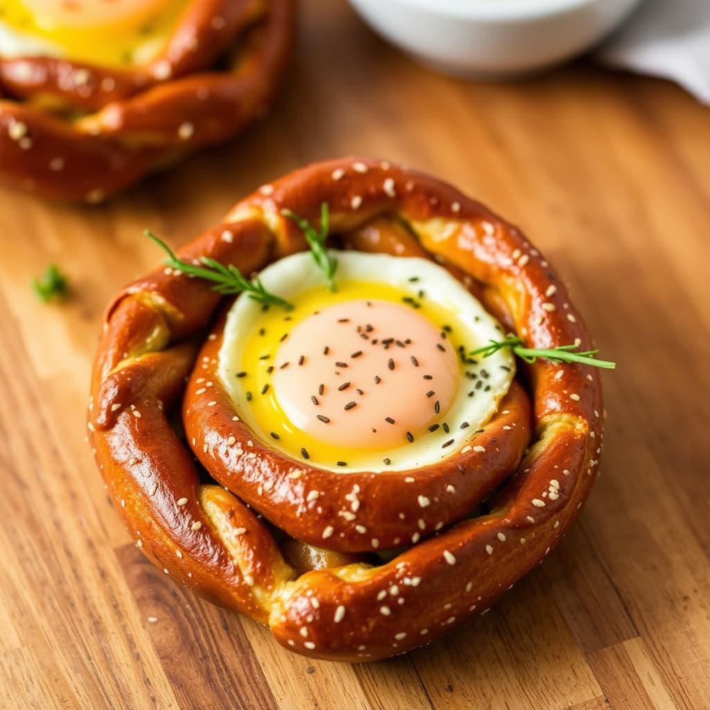 Prikkete egg, pretzel og reir