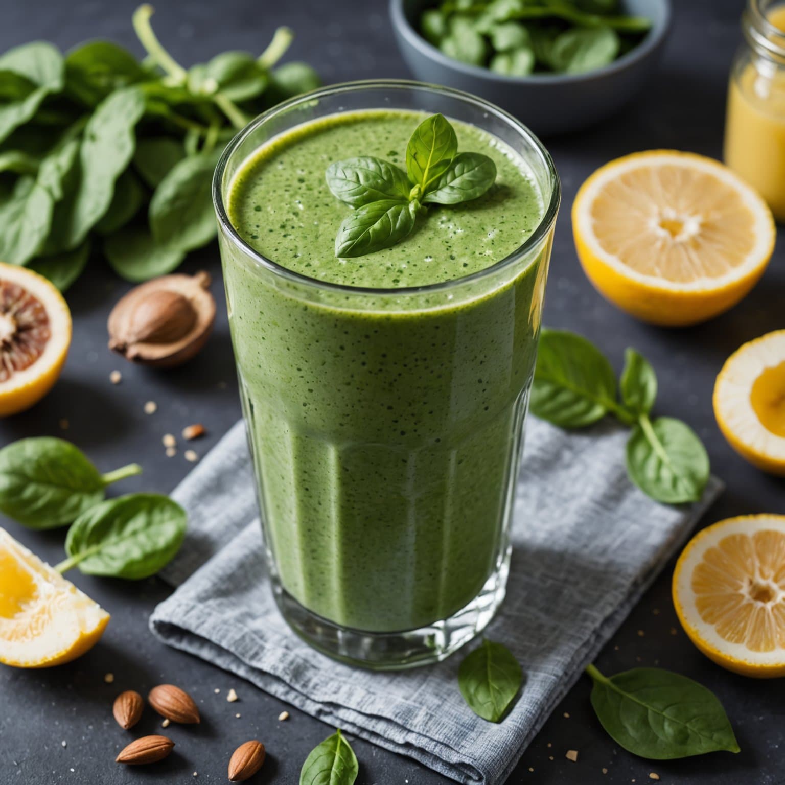 Proteinrik spinatsmoothie