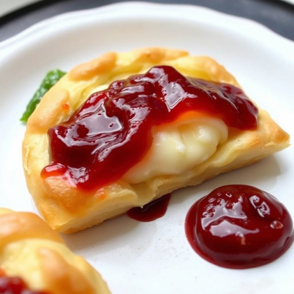 Puff pastry med ost og syltetøy, dansk stil
