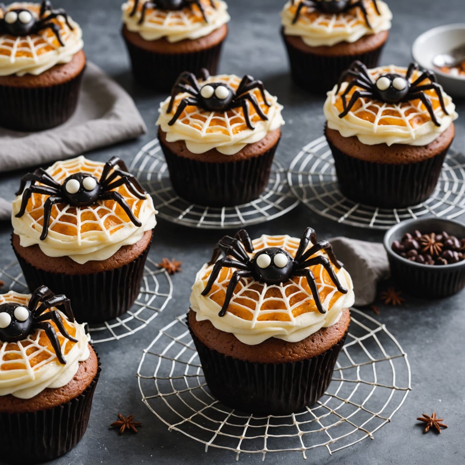 Pull-Apart Spider Web Cupcakes