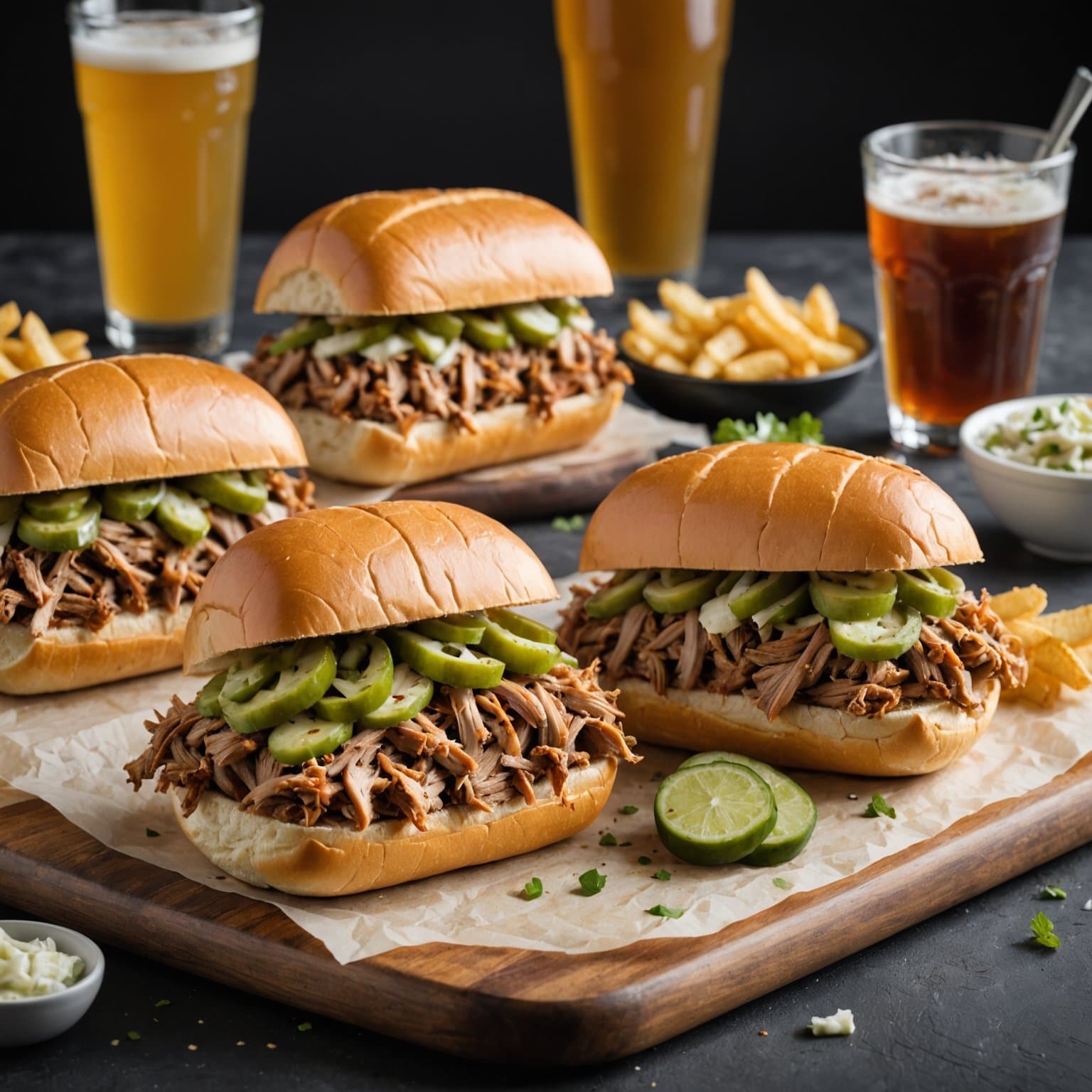 Pulled Pork Pub Subs
