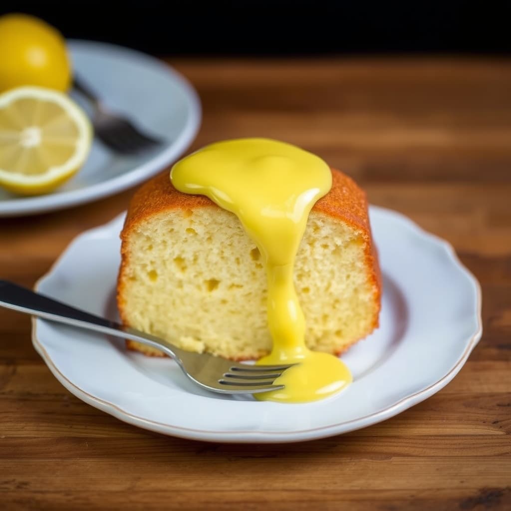 Pundkake med limoncello-zabaglione