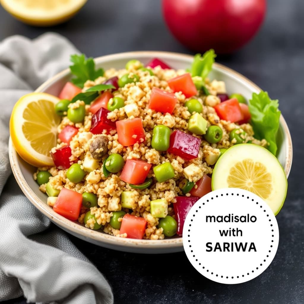 Quinoasalat med edamame og POM