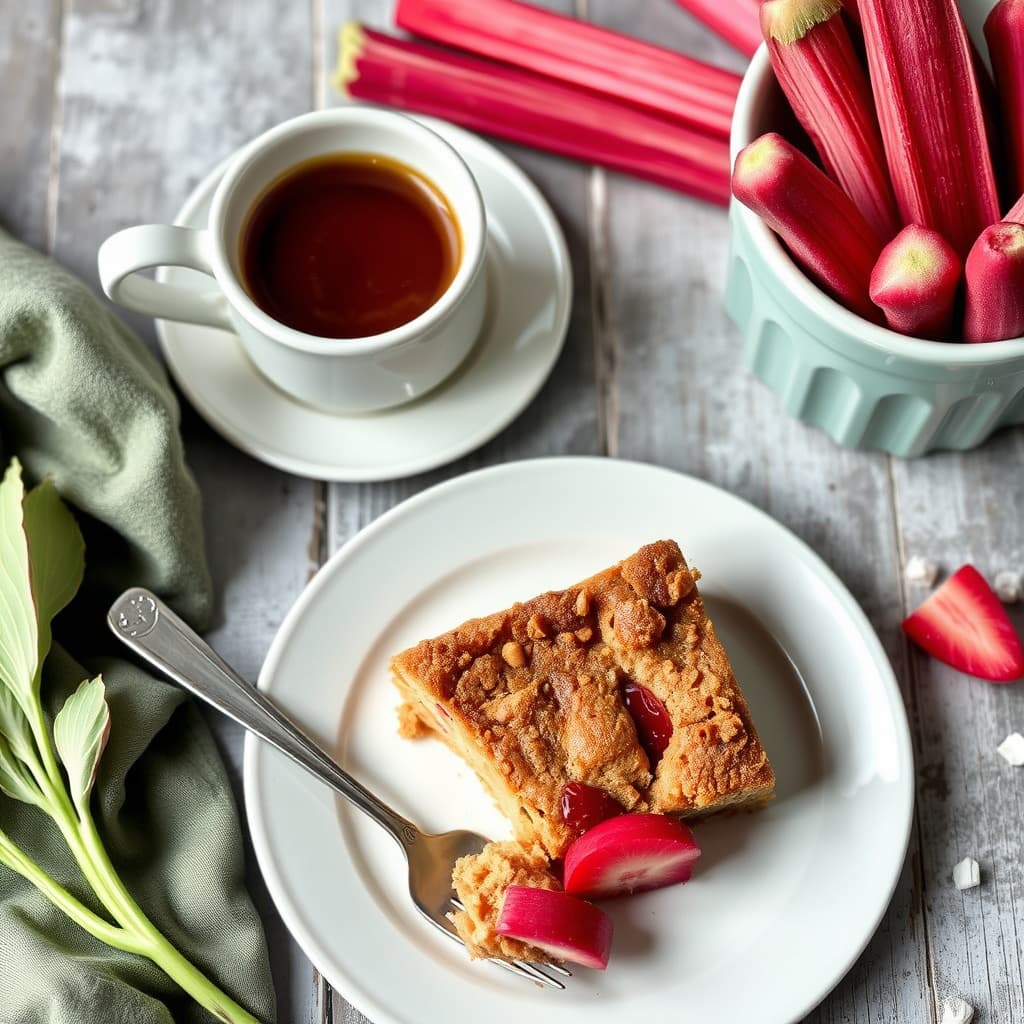 Rabarbrakaffe-kake