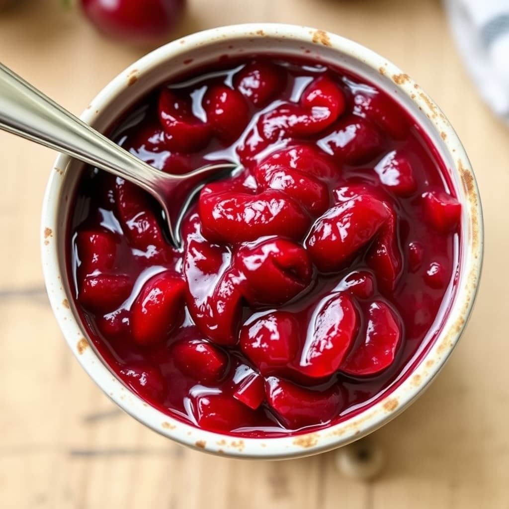 Rask, fyldig plomme- og kirsebærsyltetøy