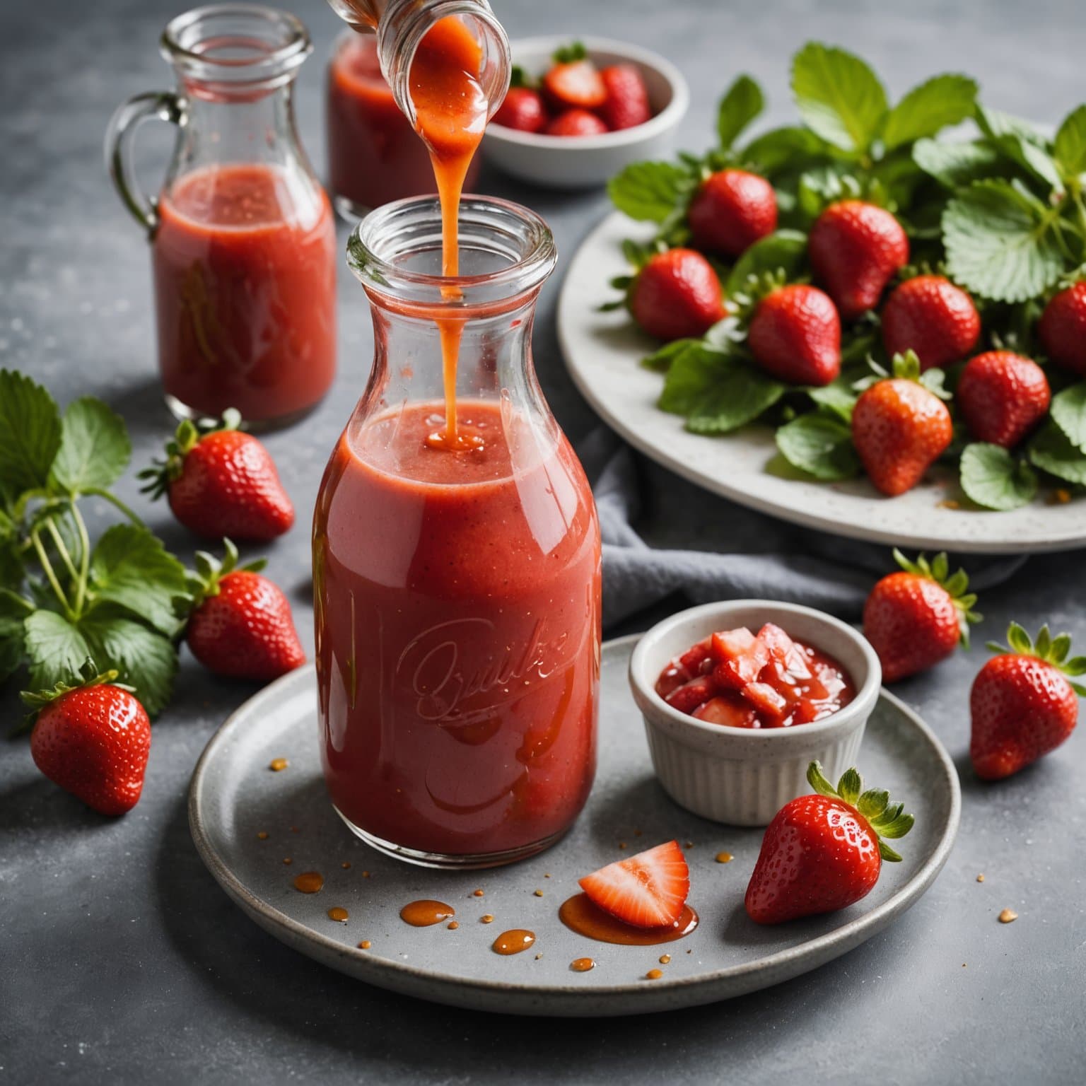 Rask jordbærvinaigrette