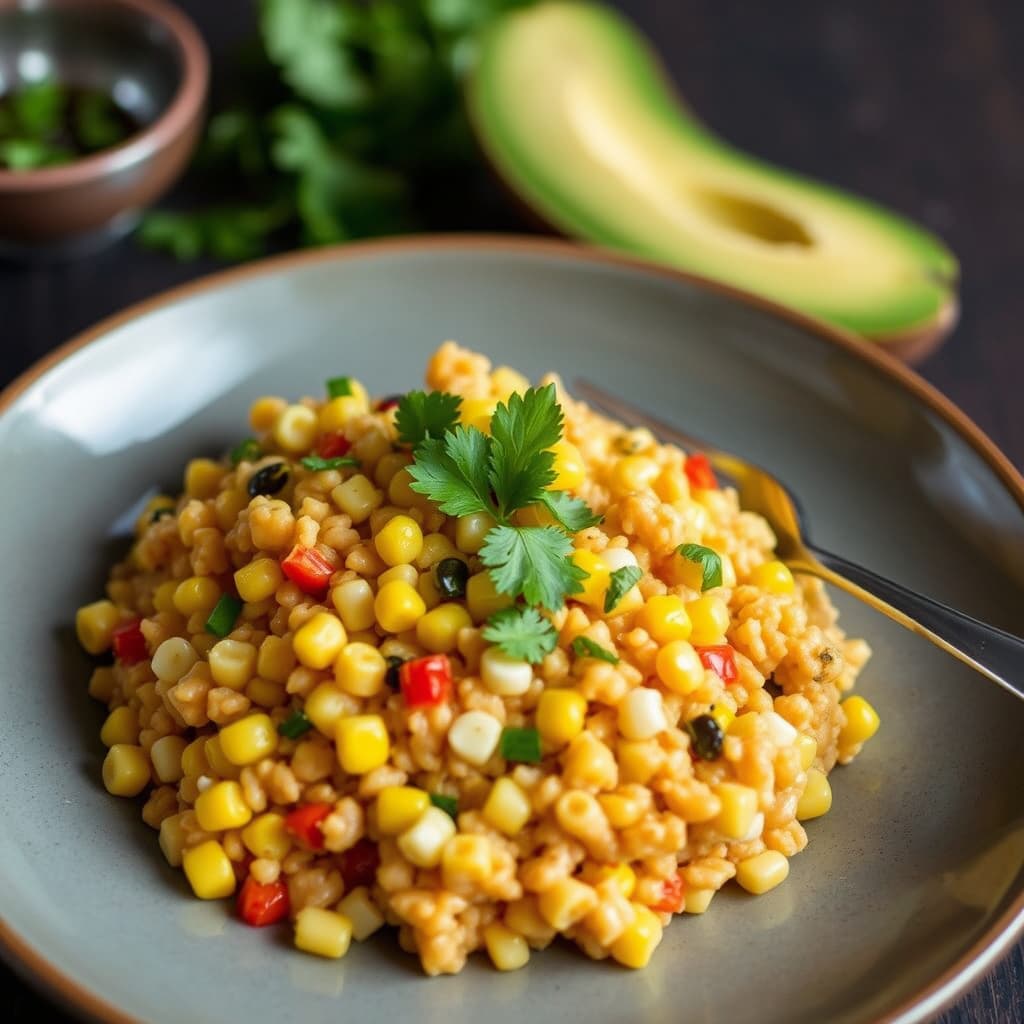 Rask meksikansk maisrisotto