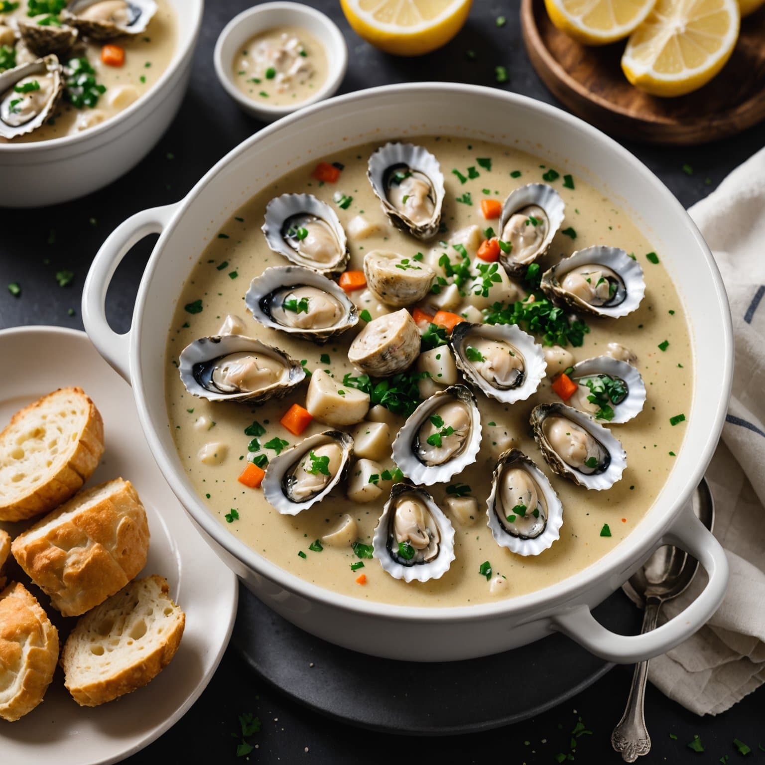 Rask og deilig østerssuppe