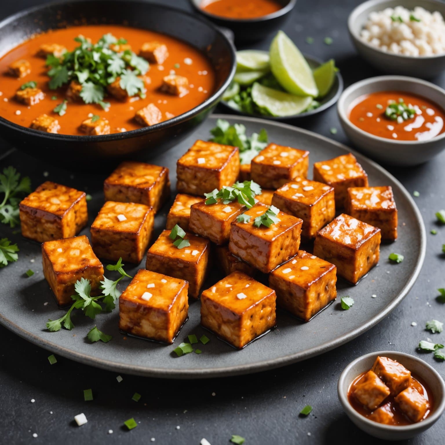 Rask og enkel buffalo-tofu forrett