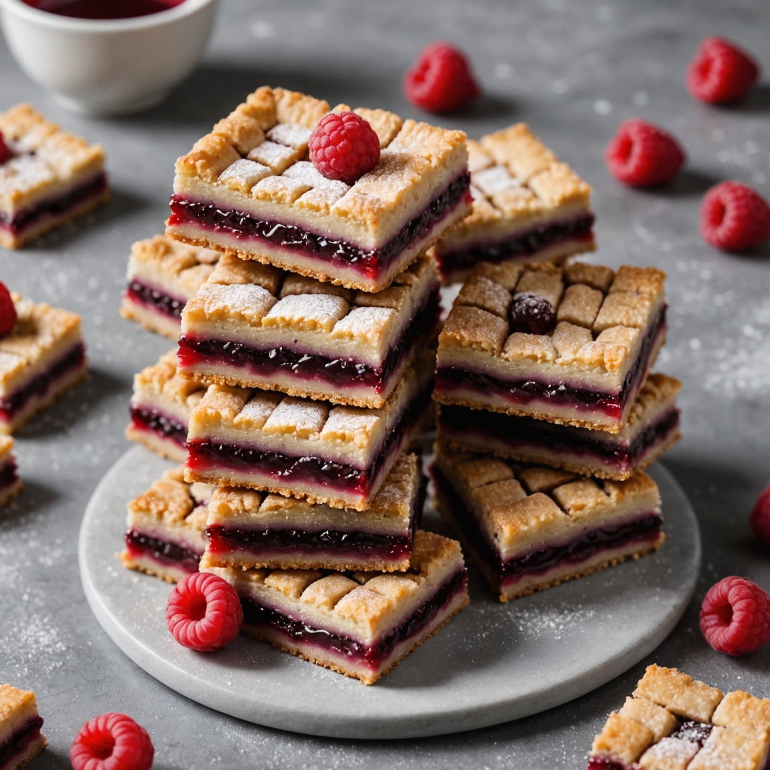 Raspberry Linzer-kaker