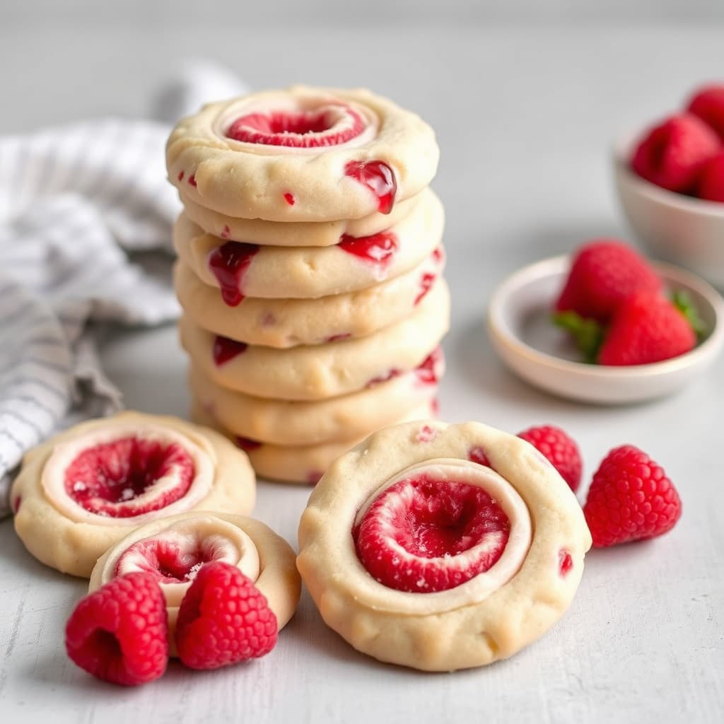 Raspberry Ribbon Cookies