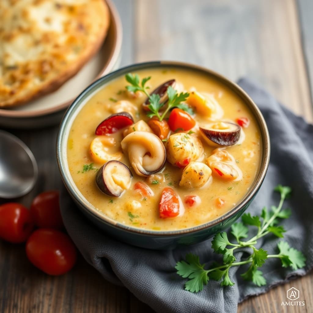 Ratatouille sjømat-suppe