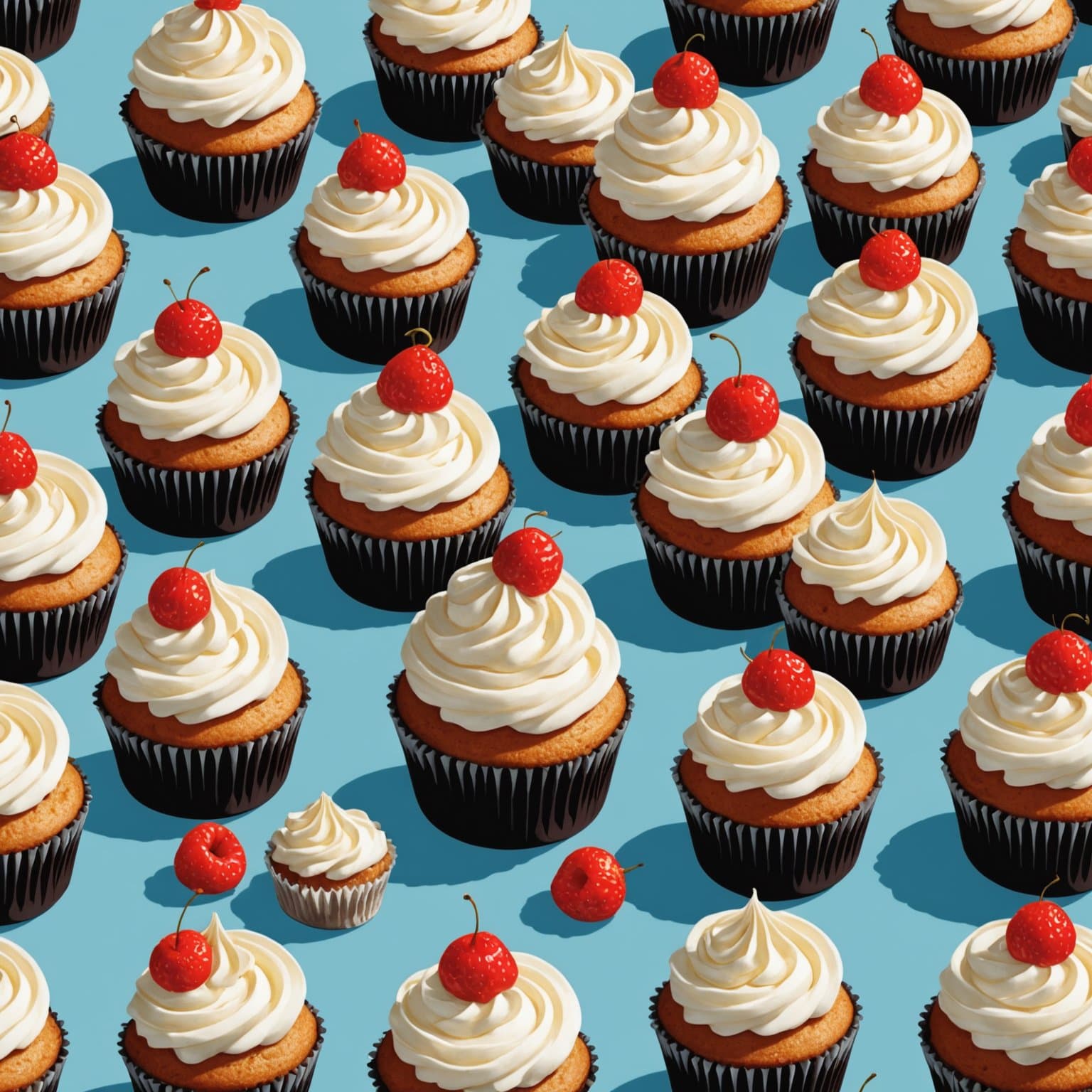 Reddi-wip fylte cupcakes