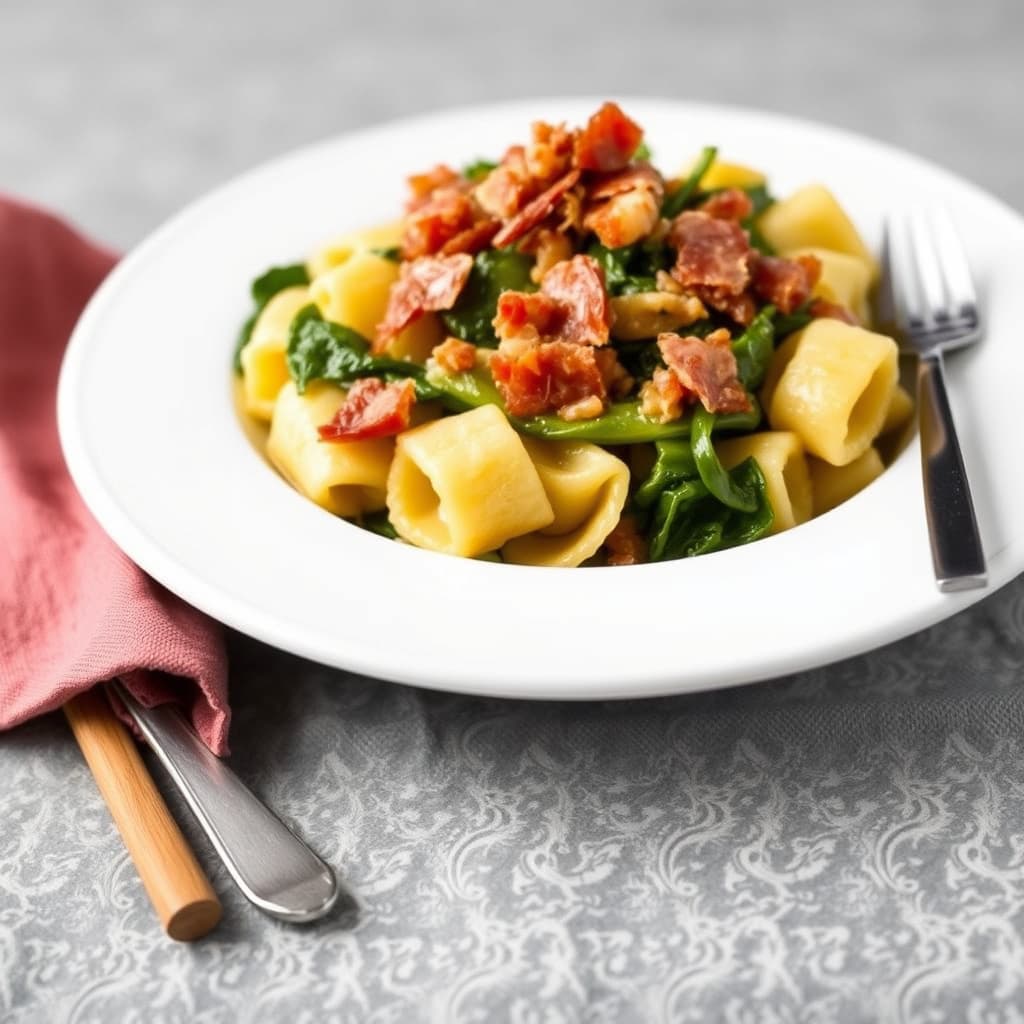 Reginetti med savoykål og pancetta