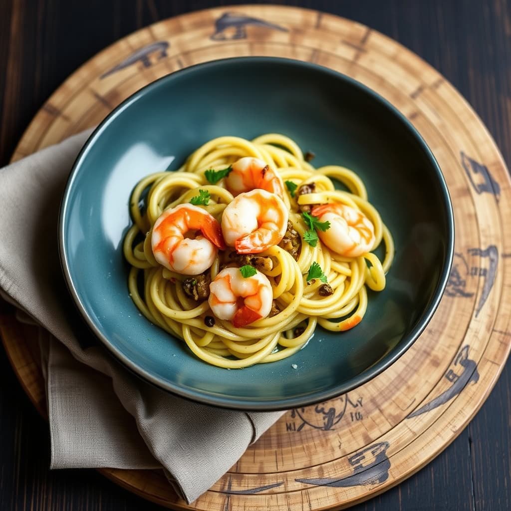 Reker og ovnsbakt fennikel Ditalini