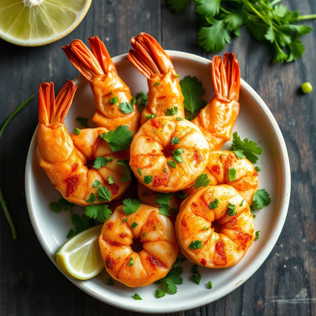 Reker tempura med koriander