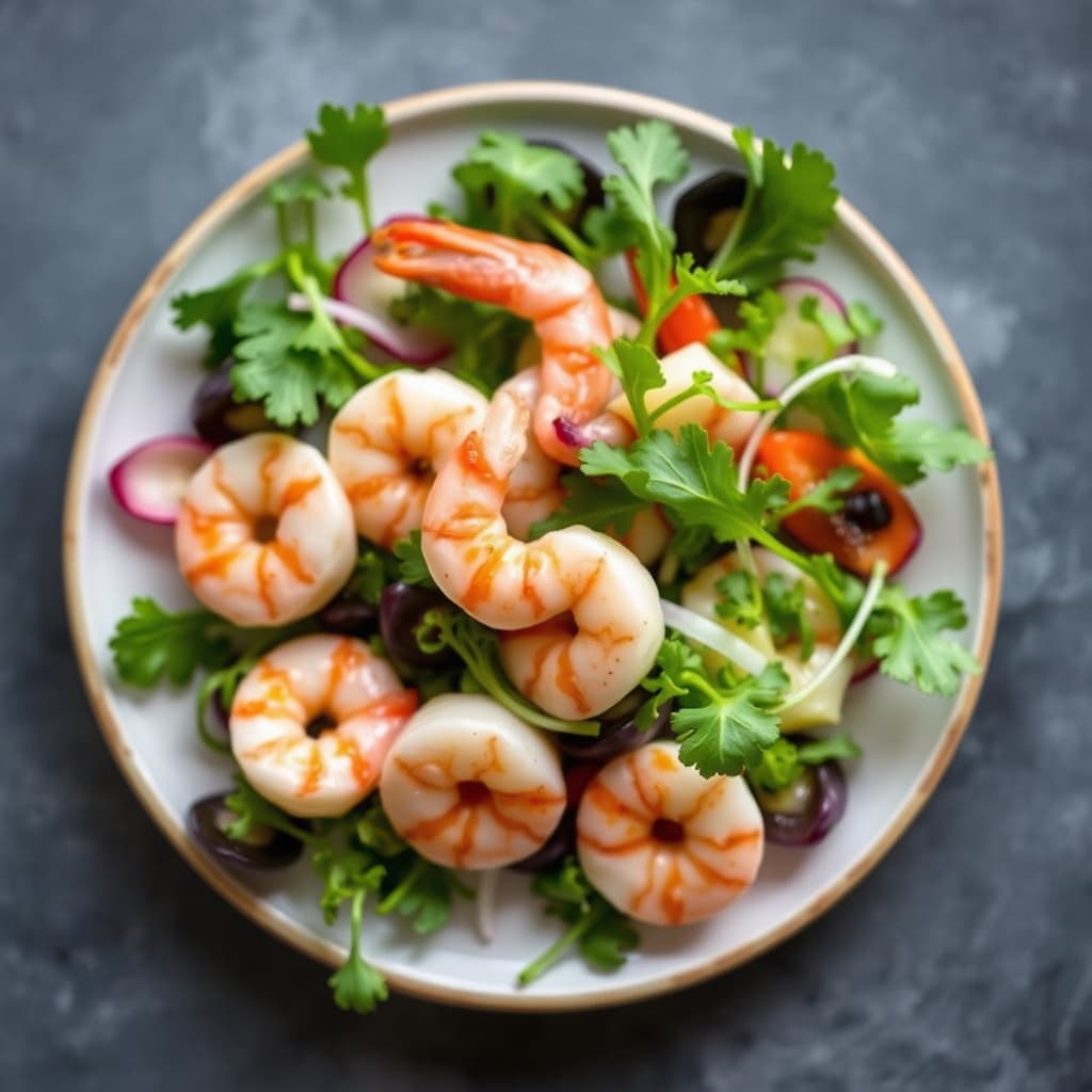 Rekesalat med endiv og vannkresse