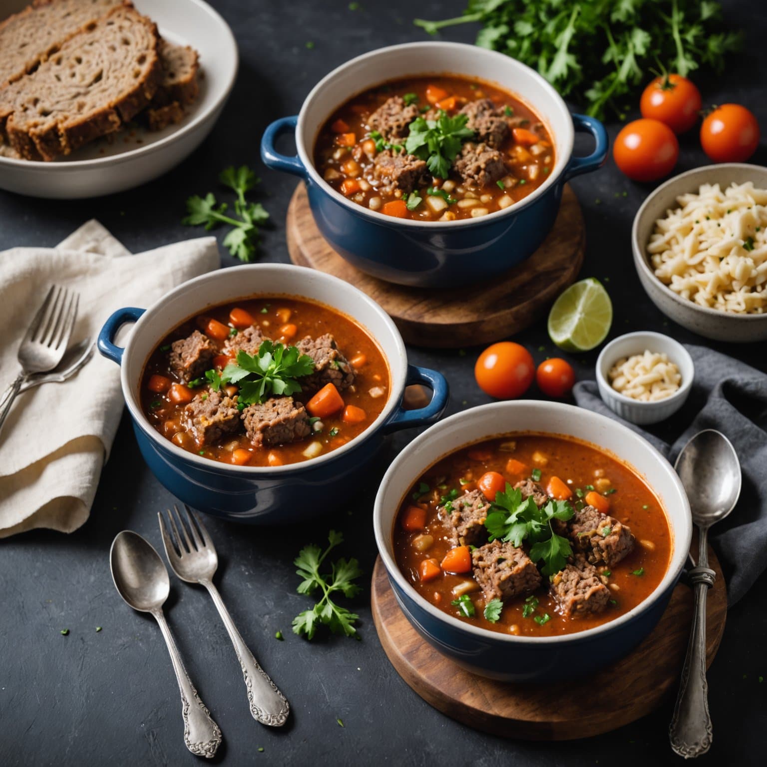 Restemat-suppe med kjøttkaker