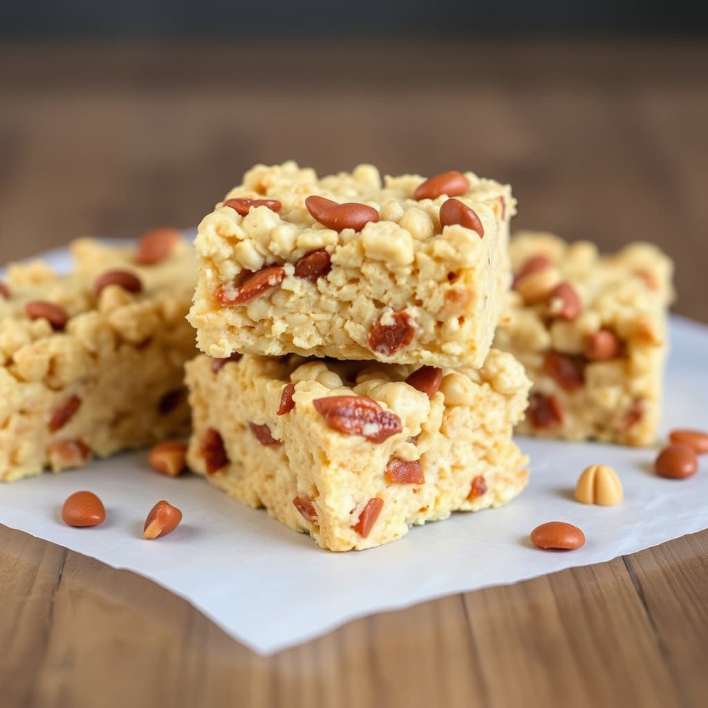 Rice Krispies Nutty Butterscotch Squares