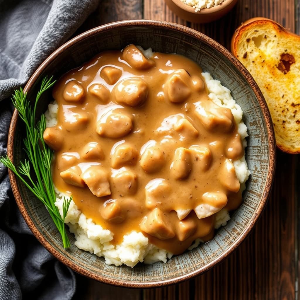 Rik, forhåndslaget kalkunsaus