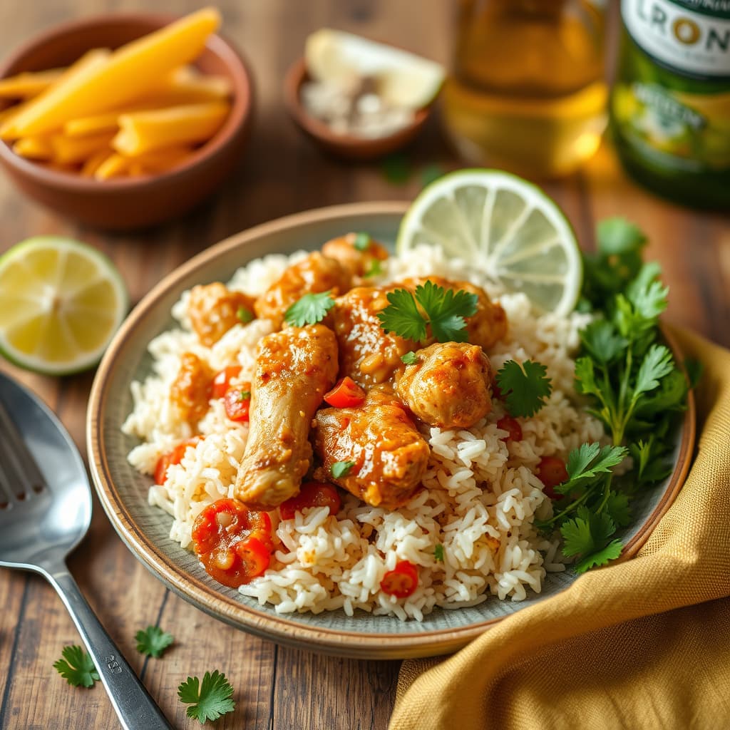 Ris med brennevin og kylling (Drunk Chicken and Rice)