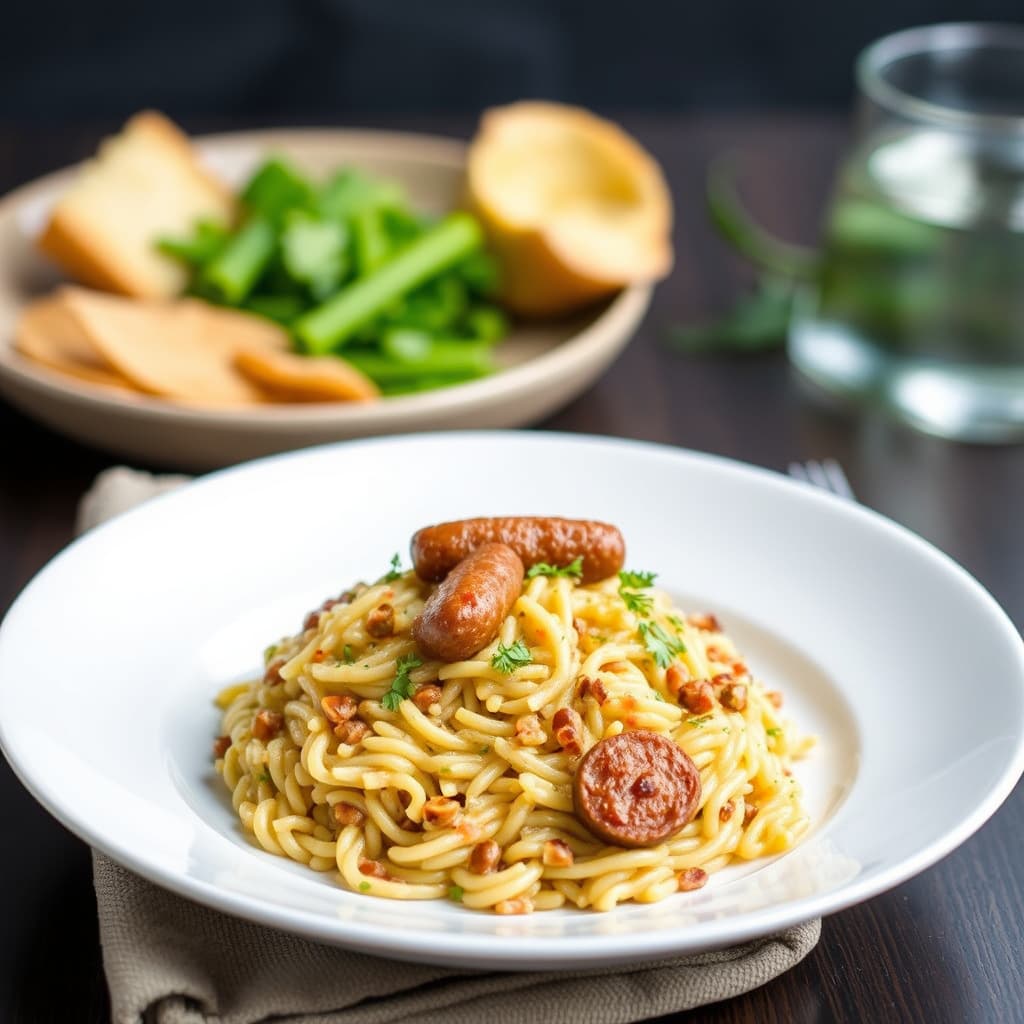 Risotto med italiensk pølse