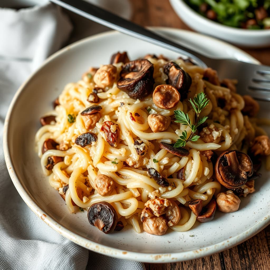 Risotto med tørkede ville sopper