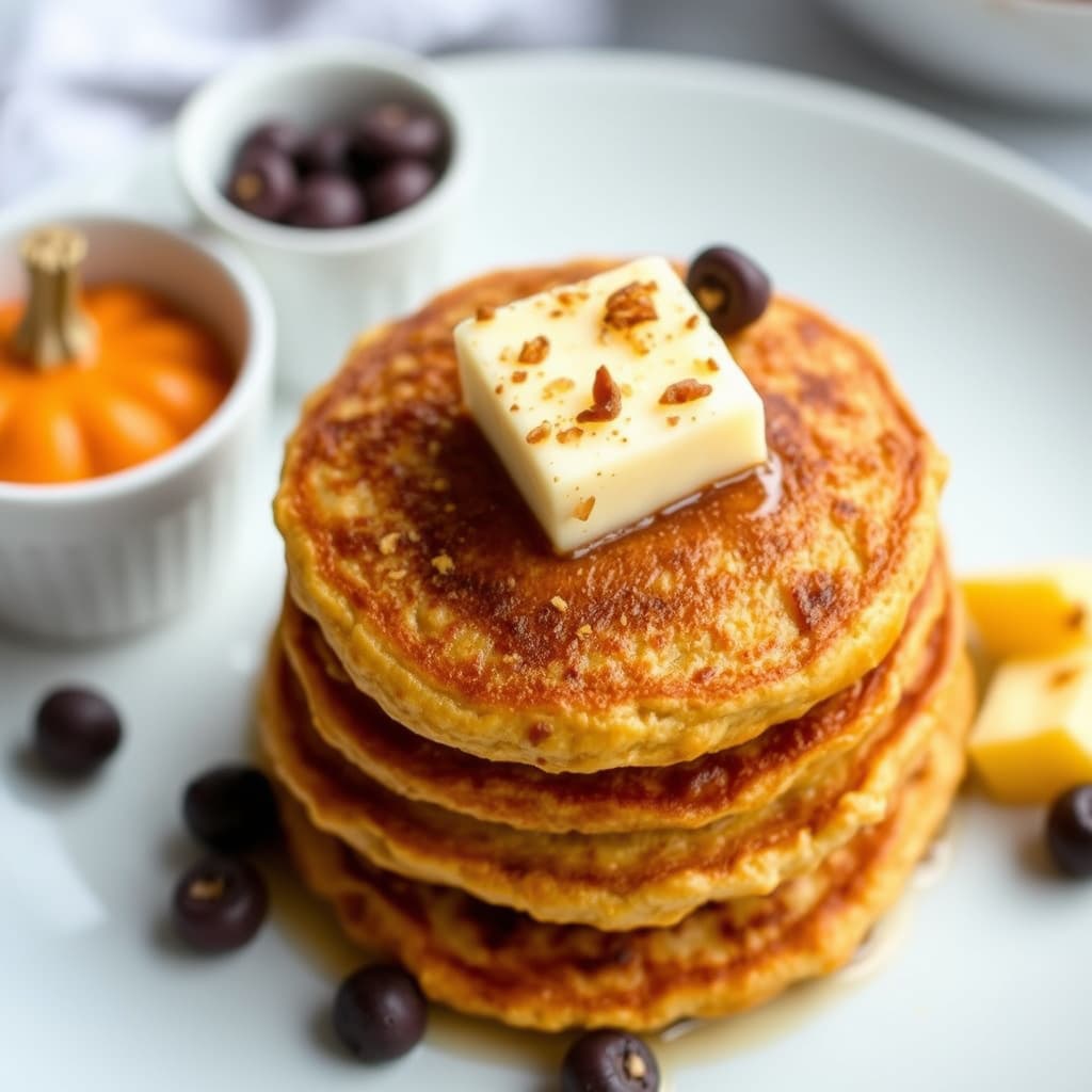 Ristede gresskarhavregrøtpannekaker