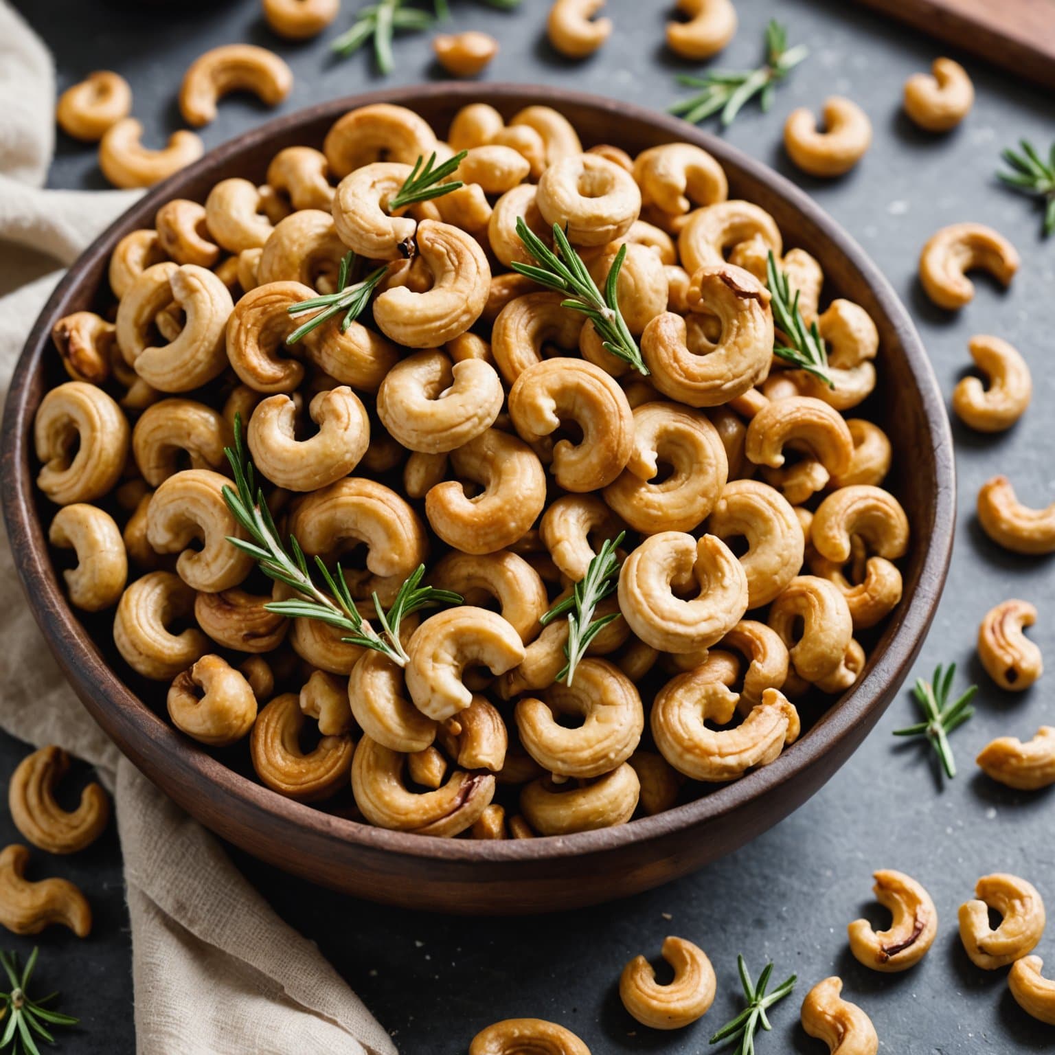 Ristede rosmarinnøtter