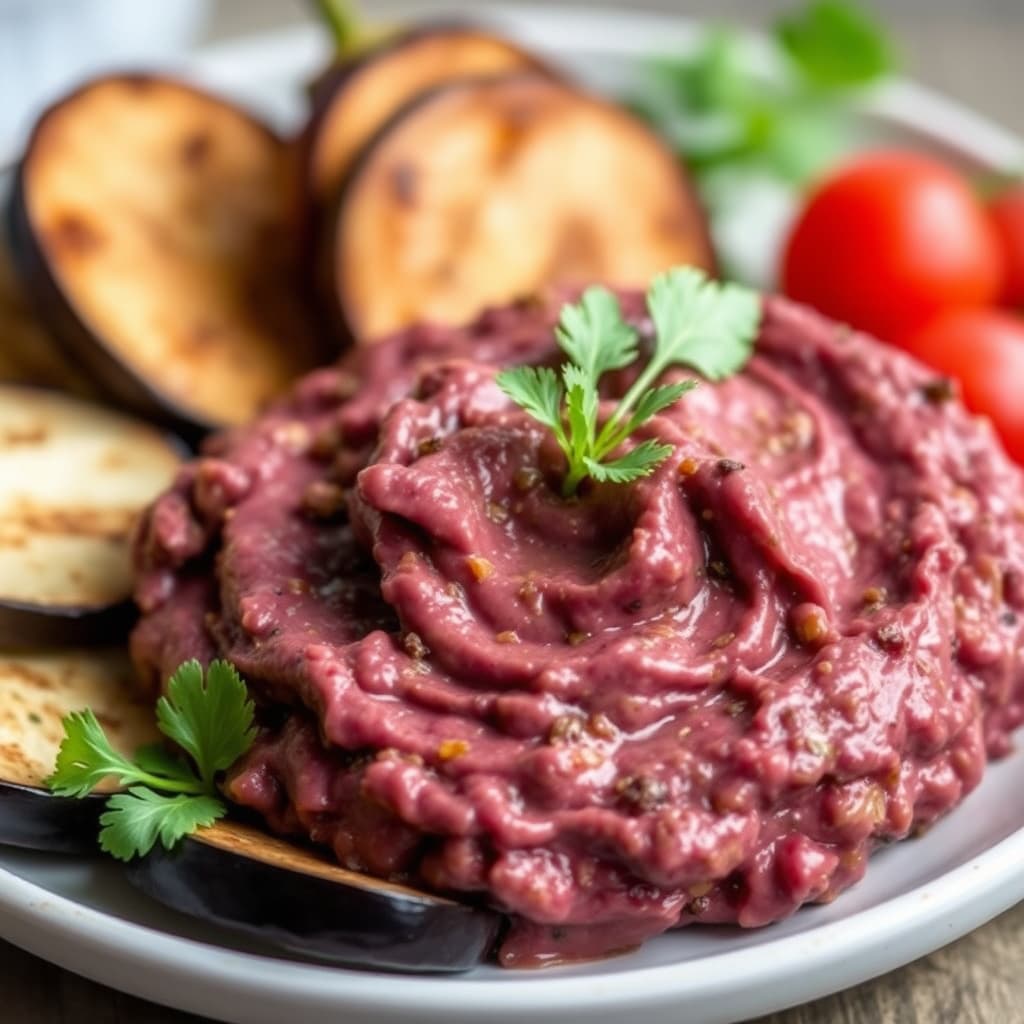 Ristet auberginesmørspredning