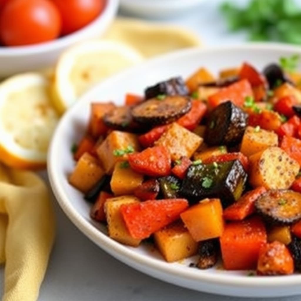 Ristet grønnsaksratatouille (Frankrike)