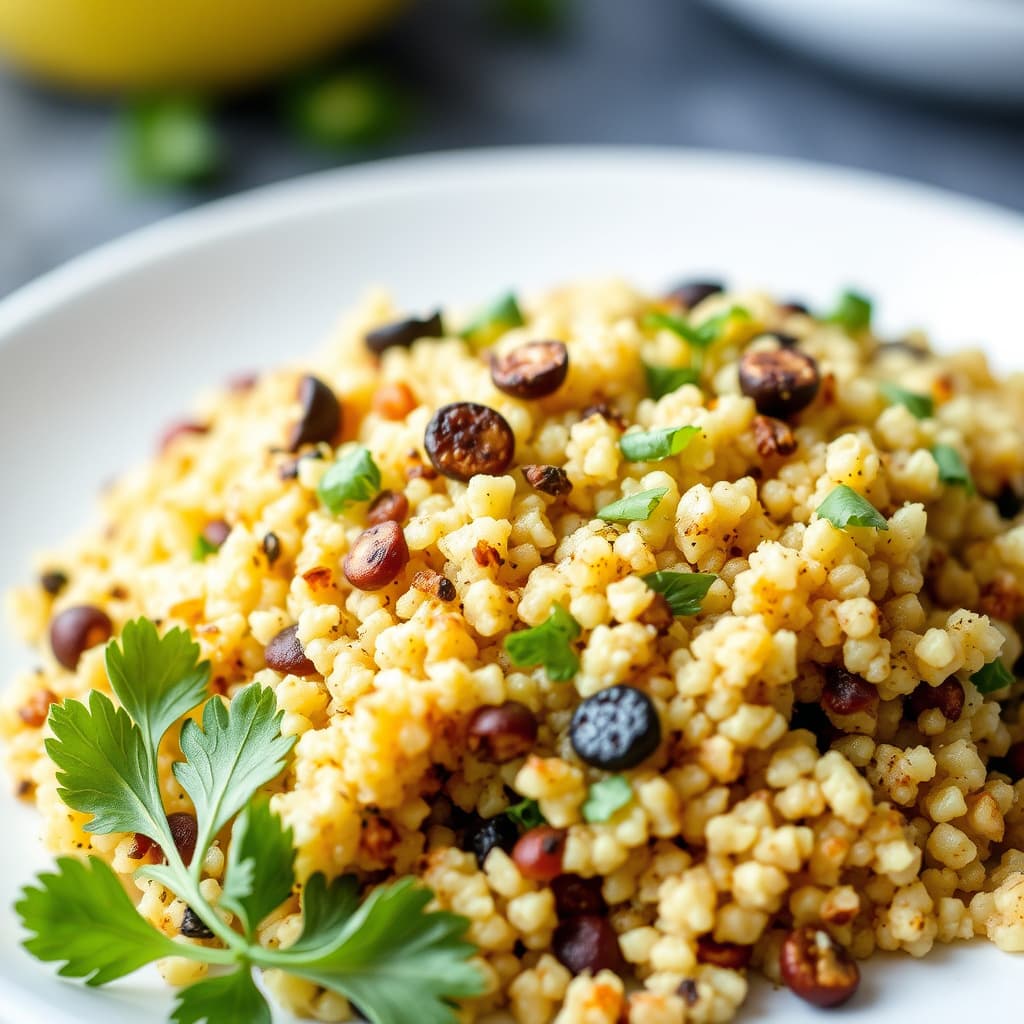 Ristet israelsk couscous