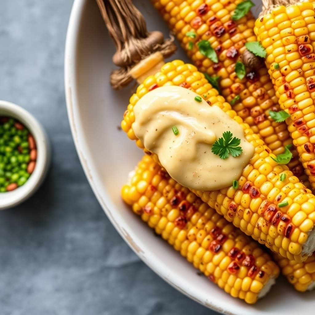 Ristet mais med chili- og limesmør