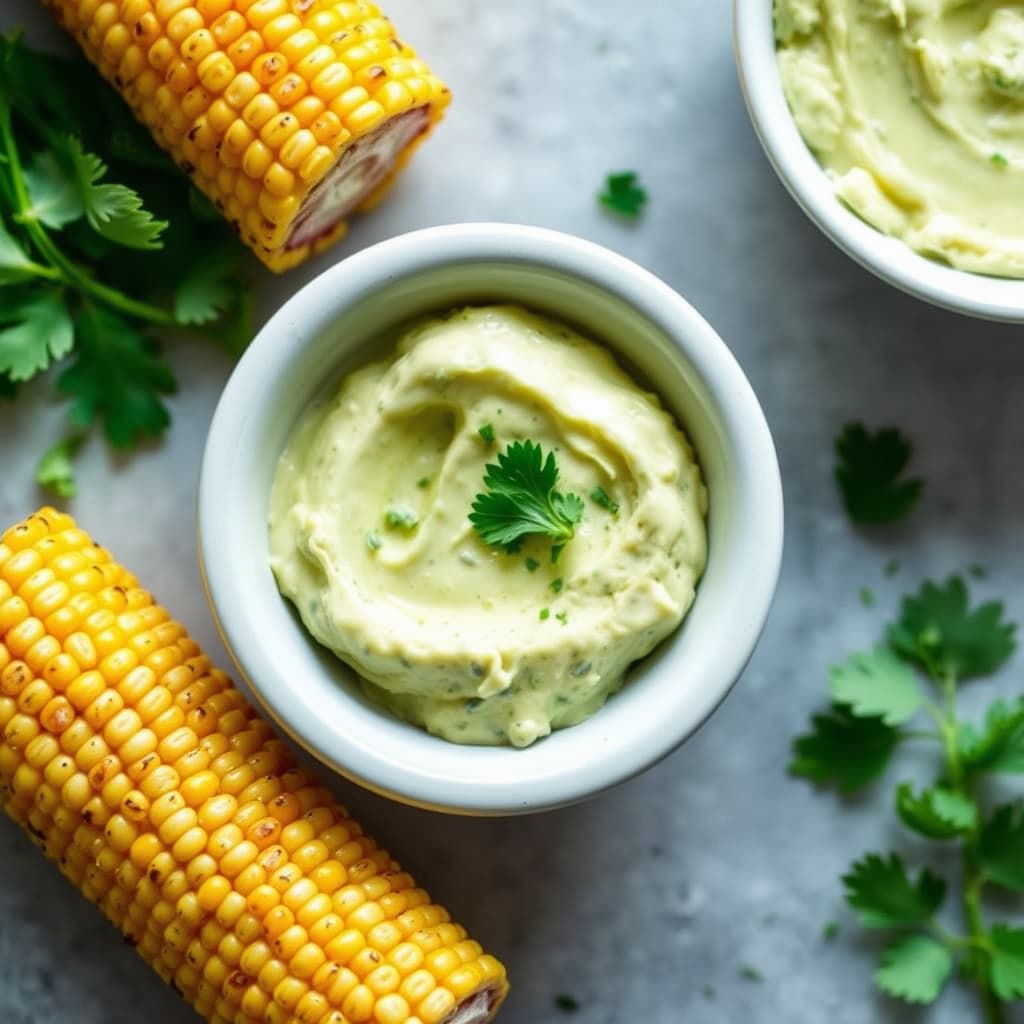 Ristet mais med koriander-smør