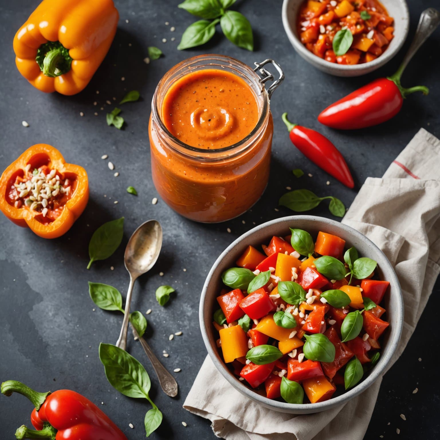Ristet paprika-dressing