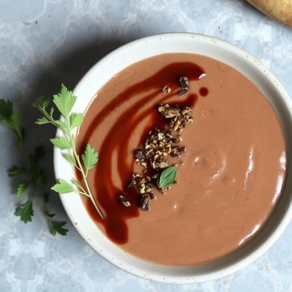 Ristet pastinakk- og vaniljesjokoladesuppe