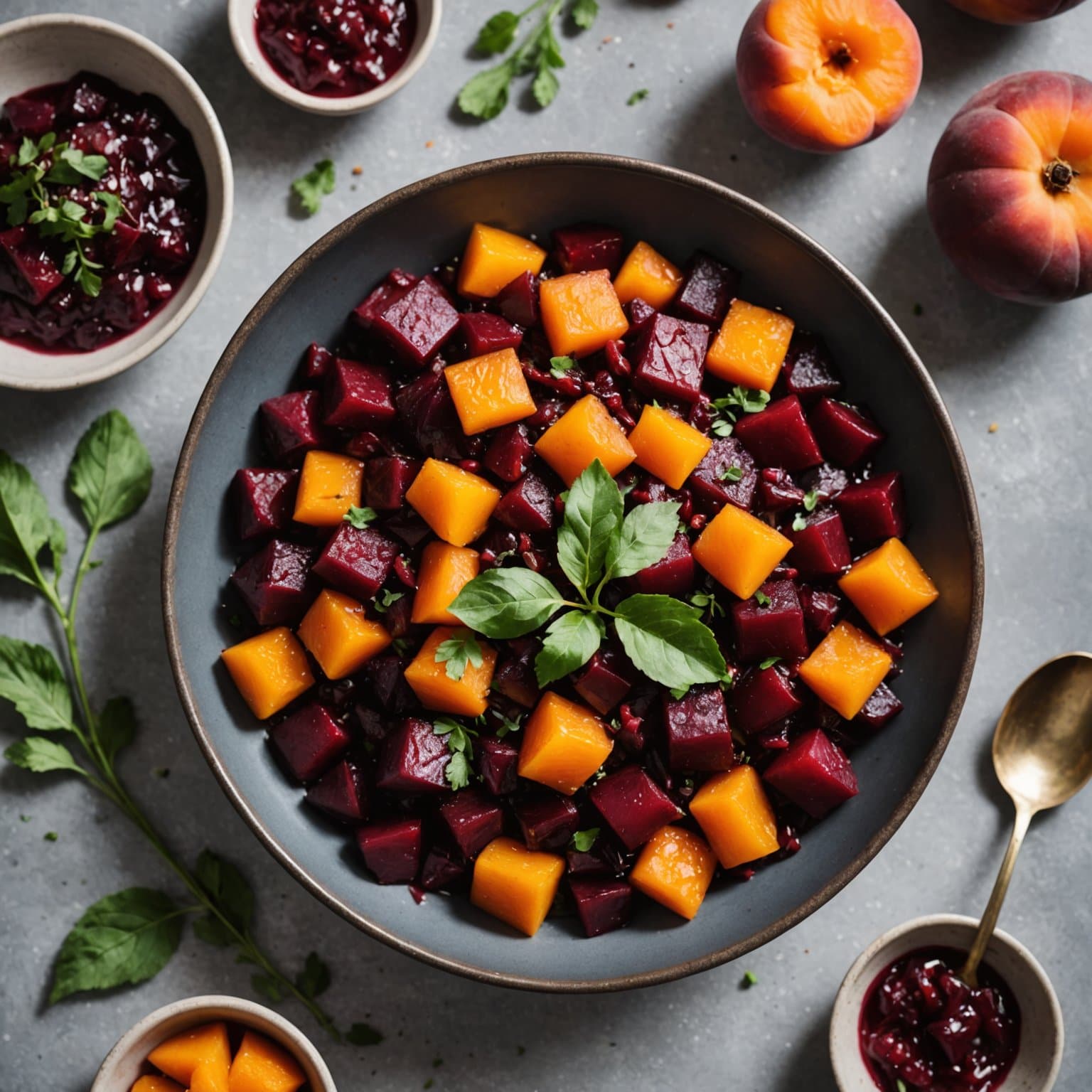 Ristet rødbet- og aprikosrelish