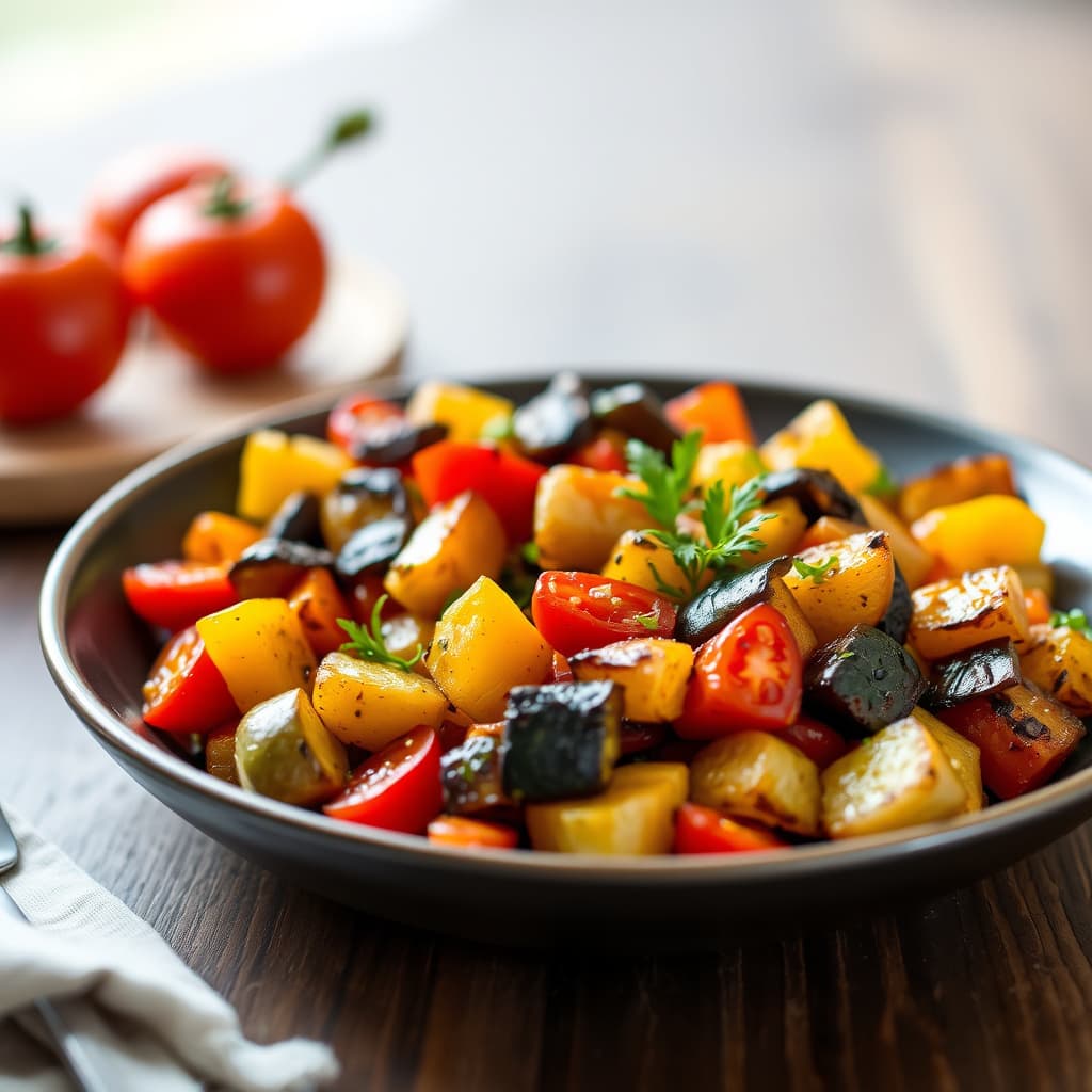 Ristet sommer-ratatouille