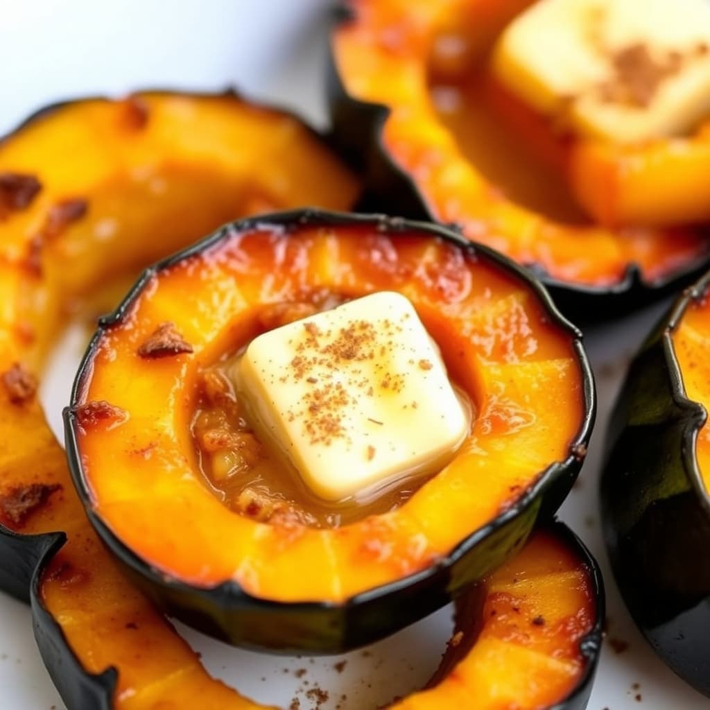 Ristet squash med brunt smør og kanel