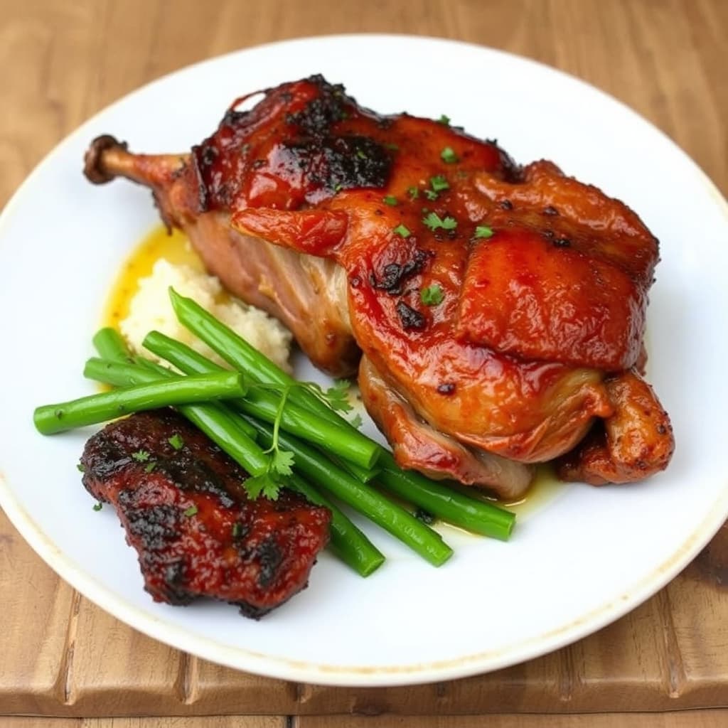 Risting av svinebryst og oksebryst