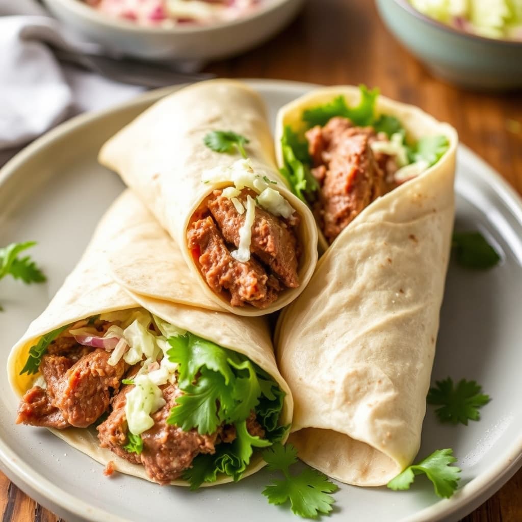 Roast Beef Wraps med dillkål