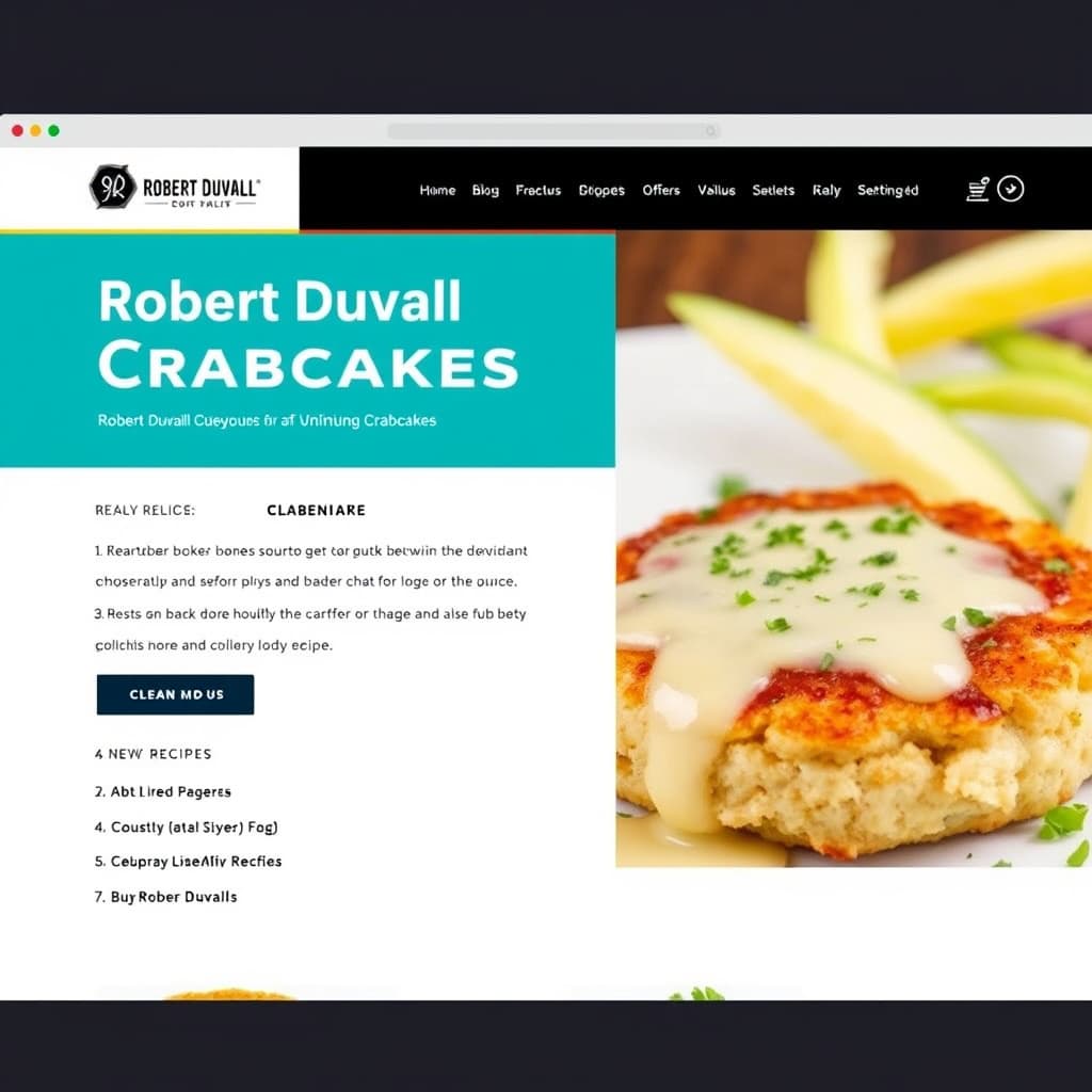 Robert Duvalls oppskrift på krabbekaker