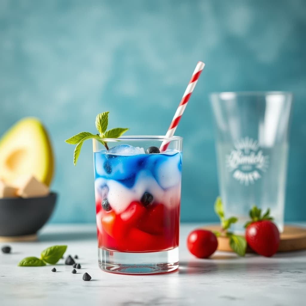 Rød, hvit og blå skytter