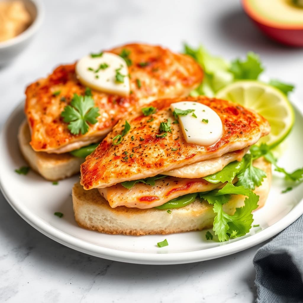 Rød snapper åpen-faced smørbrød