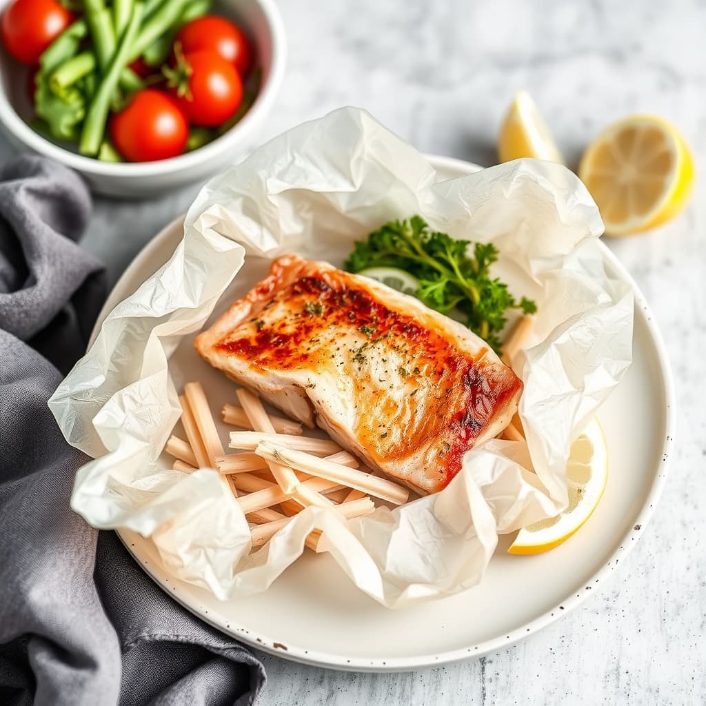 Rød snapper i papillote