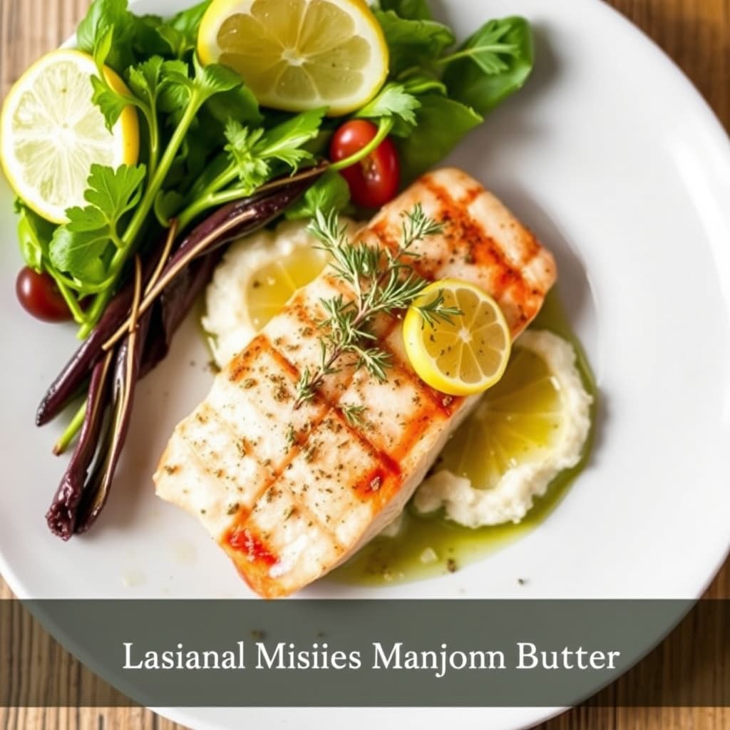 Rød snapper med sitron- og marjarmørsmør