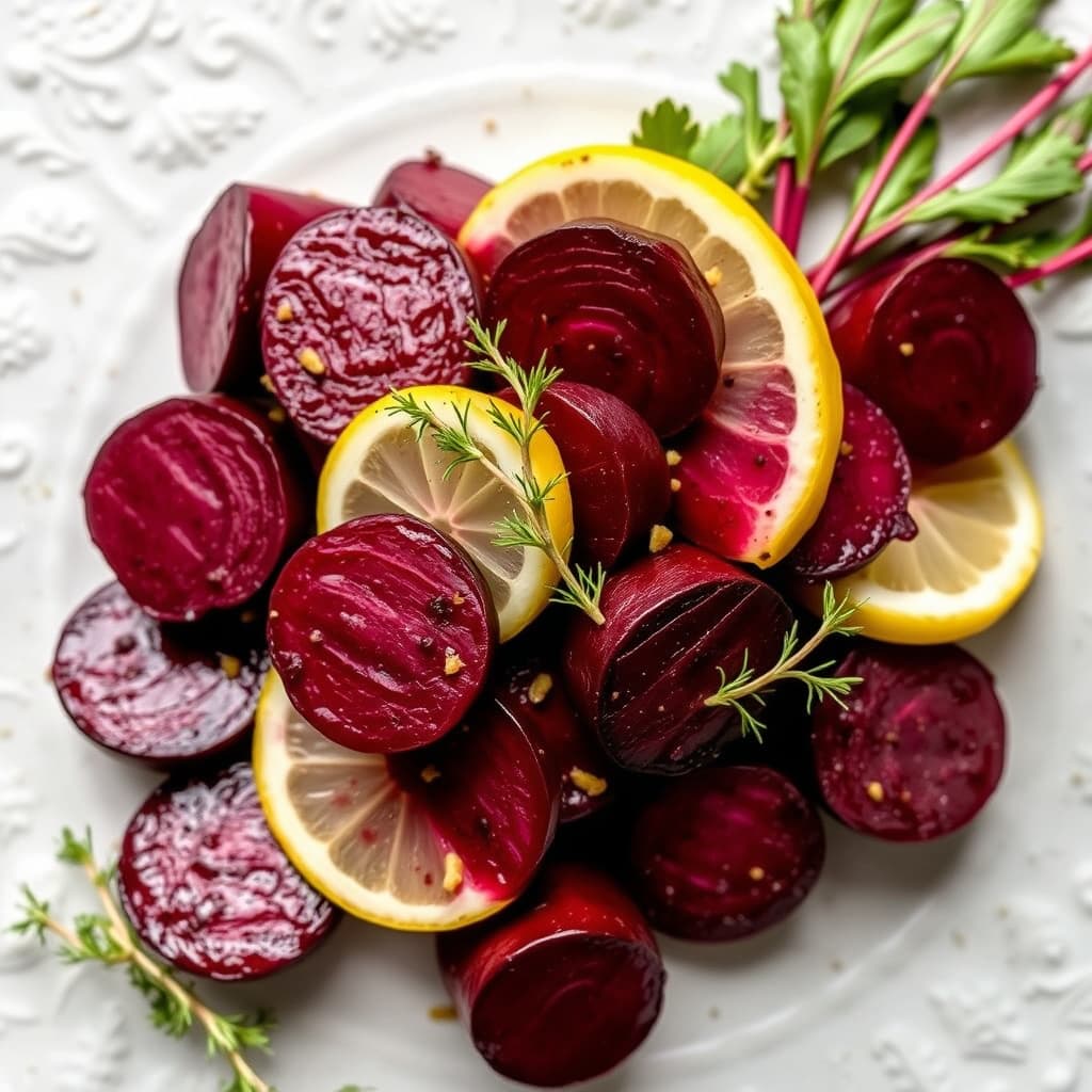 Rødbeter med sitron og timian
