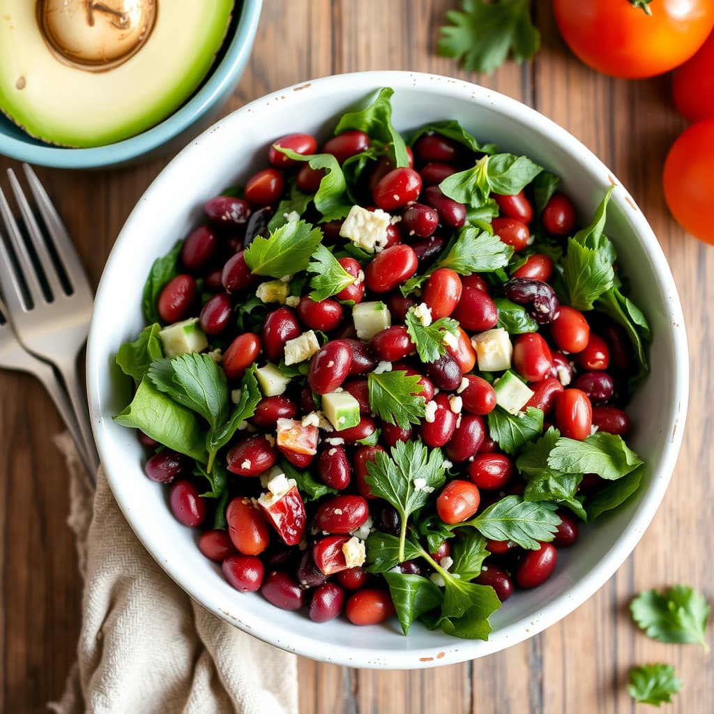 Rødbeter- og grønnsakssalat